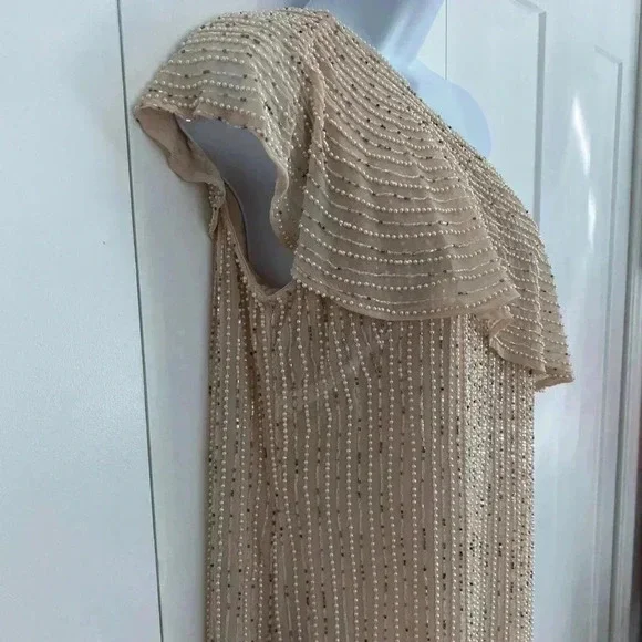 One33 Social One-Shoulder Beaded Cocktail Prom Dress - Picture 3 of 11